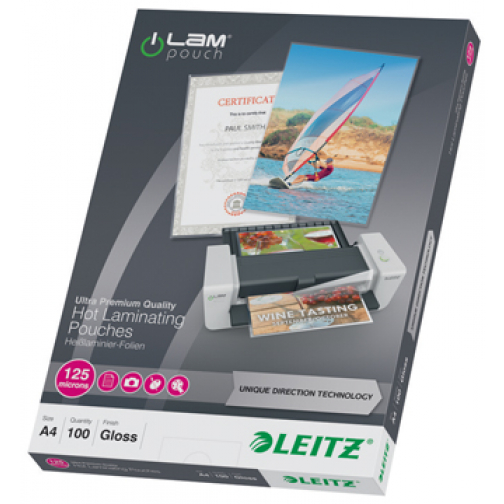 Leitz lamineeretuis Ilam ft A4, 2 x 125 micron, (250 micron), pak van 100 stuks