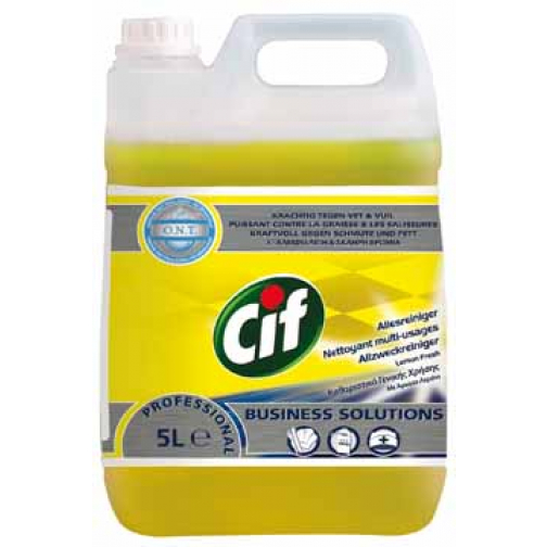 Cif allesreiniger citroenfris, fles van 5 liter