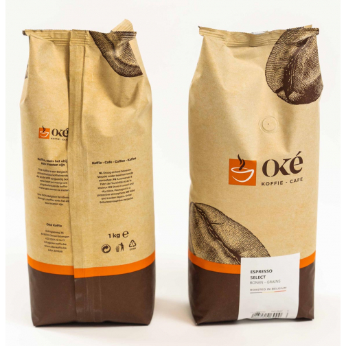 Oké koffiebonen, zak van 1 kg, Espresso Select