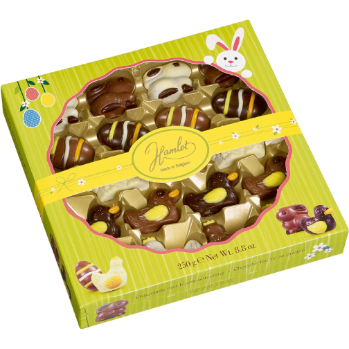 Hamlet paasfiguurtjes in chocolade, doos van 250 g