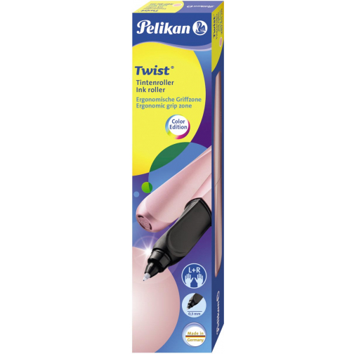 Pelikan Twist roller, in doosje, roze (Girly Rose)