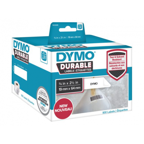 Etiket Dymo 1933085 labelwriter 19x64mm 900 stuks