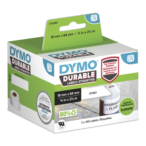 Etiket Dymo 1933085 labelwriter 19x64mm 900 stuks