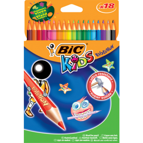 Bic Kids kleurpotlood Ecolutions Evolution, doos van 18 stuks