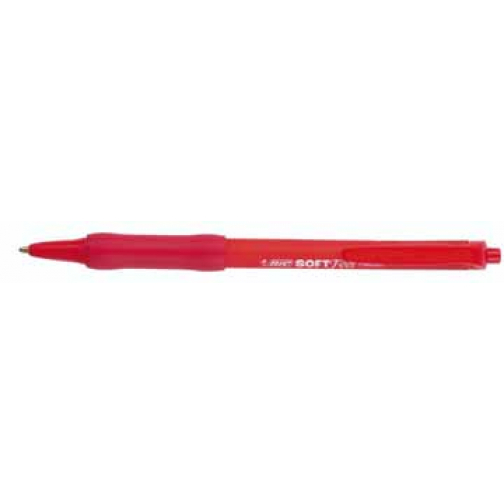 Bic balpen Soft Feel Clic Grip rood