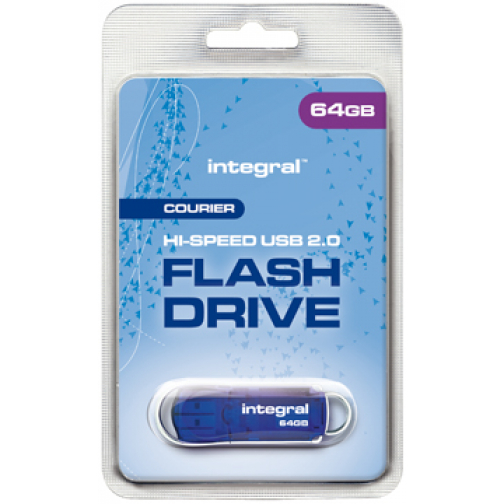 Integral Courier USB 2.0 stick, 64 GB