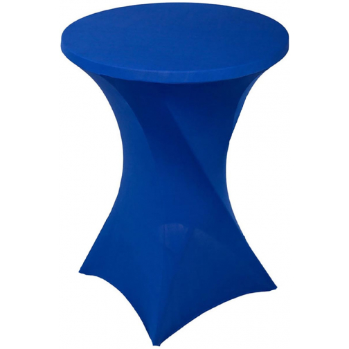 Hoes voor statafel, diameter 80 cm, blauw