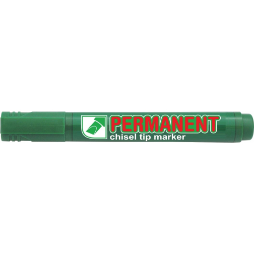 Crown permanent marker, schuine punt, schrijfbreedte 1 - 3 mm, groen