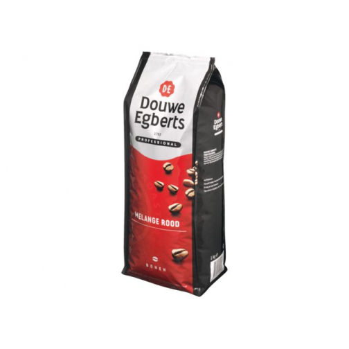 Koffie Douwe Egberts bonen fresh melange Rood 1000gr