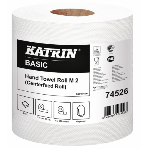 Poetspapier Katrin medium 2-laags wit 74526