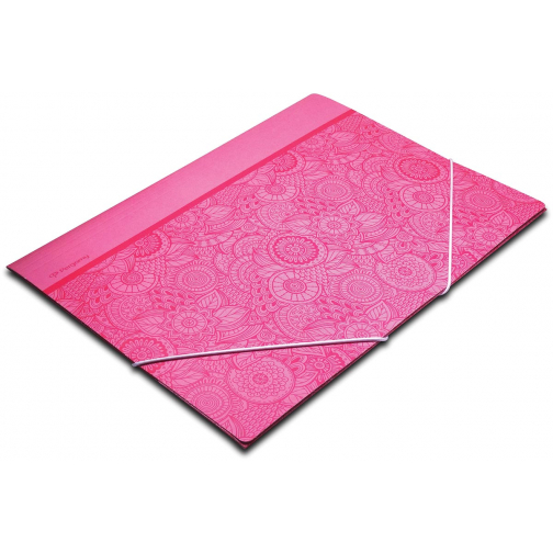 Pergamy Mandala elastomap met kleppen, ft A4, roze