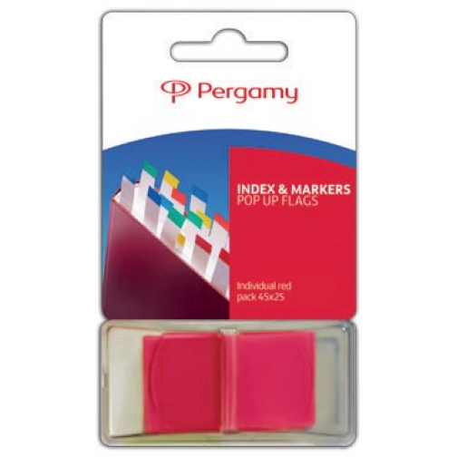 Pergamy index ft 43 x 25 mm, rood