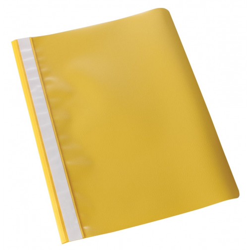 Pergamy snelhechtmap, ft A4, PP, pak van 25 stuks, geel