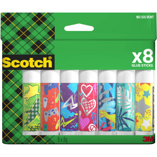 Scotch plakstift 8 g, pak van 8 stiften