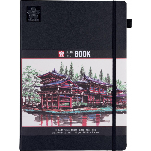 Sakura schetsboek, 80 vel, 140 g/m², ft A4, wit papier