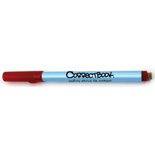 Correctbook uitwisbare pen, schrijfbreedte: 0,6mm, rood
