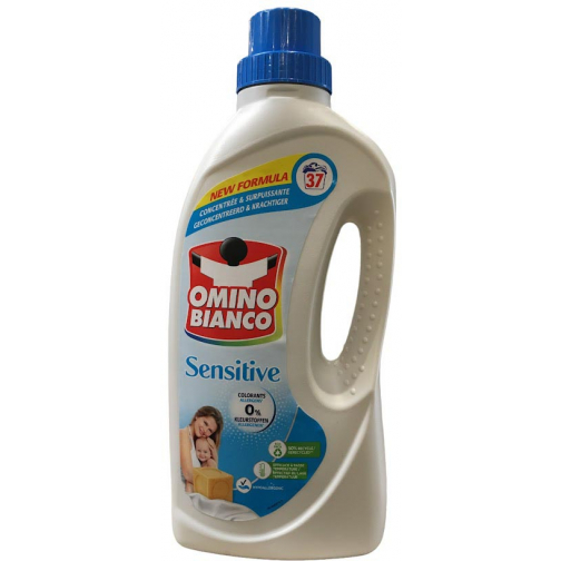 Omino Bianco Sensitive wasmiddel, 37 doseringen, fles van 1,48 l