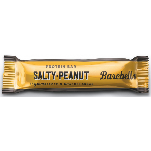 Barebells snack Salty Peanut, reep van 55 g, pak van 12 stuks