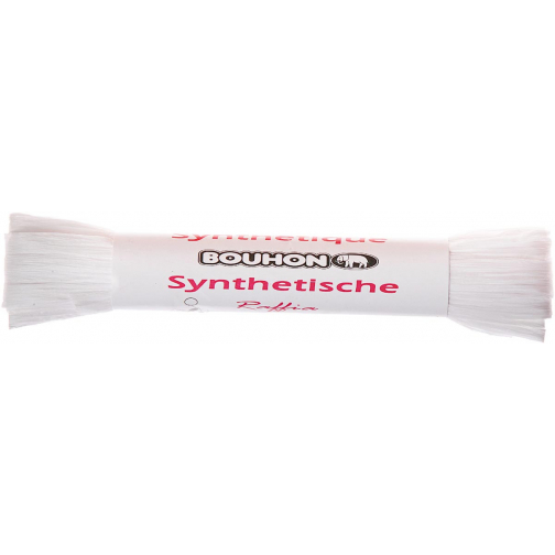 Bouhon raffia, synthetisch, 10 g, wit