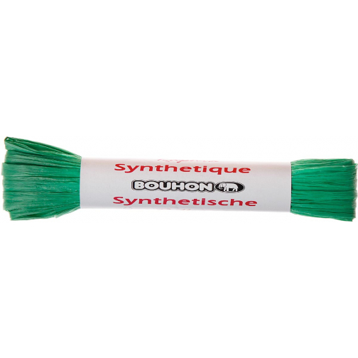 Bouhon raffia, synthetisch, 10 g, lichtgroen