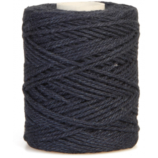 Bouhon macramétouw 50 g, ca. 65 m, dikte: 1 mm, donkerblauw