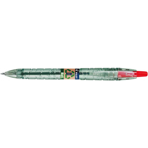 Pilot Ecoball balpen B2P BeGreen medium, rood