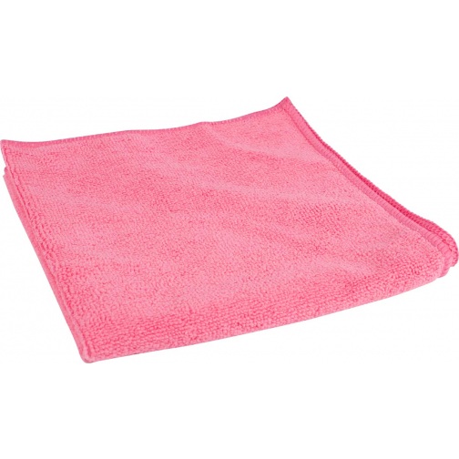 Microvezeldoek, ft 40 x 40 cm, roze, pak van 10 stuks