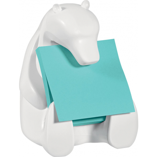 Post-it Super Sticky Z-notes dispenser, beer, voor ft 76 x 76 met 1 blok van 90 blaadjes blauw