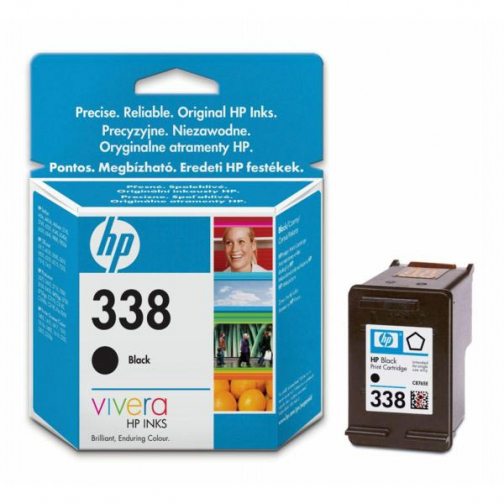 HP inktcartridge 338, 450 pagina's, OEM C8765EE, zwart