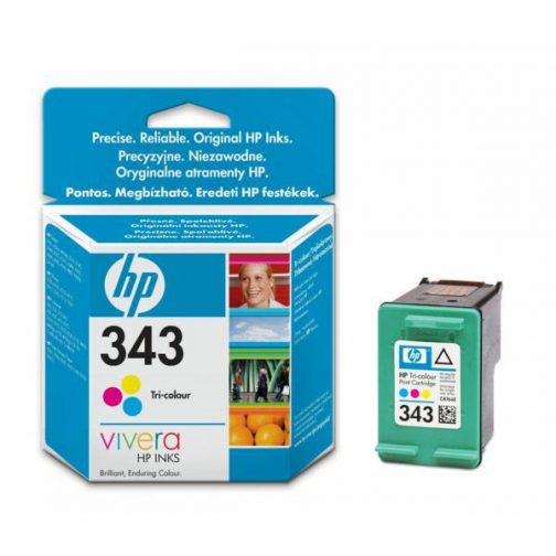HP inktcartridge 343, 330 pagina's, OEM C8766EE, 3 kleuren