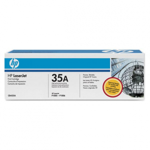 HP toner 35A, 1 500 pagina's, OEM CB435A, zwart