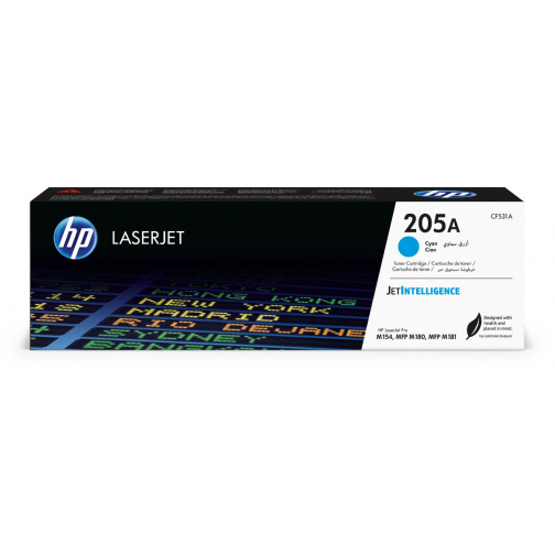 HP toner 205A, 900 pagina's, OEM CF531A, cyaan