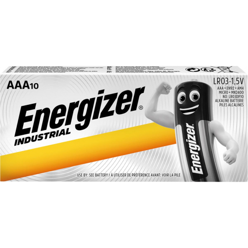 Energizer Industrial alkaline batterij AAA/LR03/E92, 10 stuks