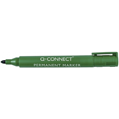 Q-CONNECT permanent marker, 2-3 mm, ronde punt, groen