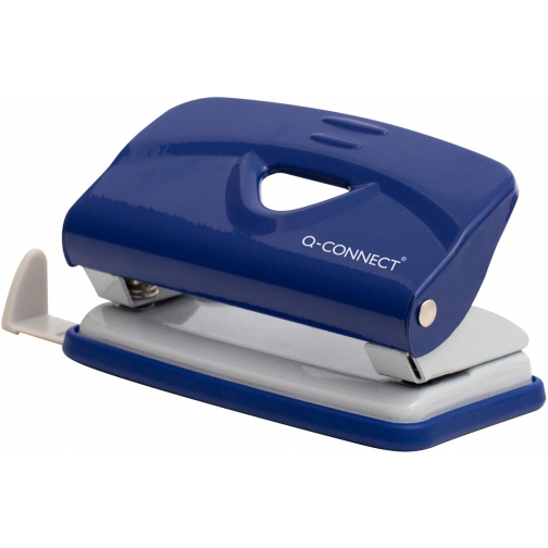 Q-CONNECT Light Duty perforator, metaal, 10 blad, blauw