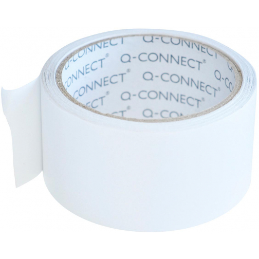 Q-CONNECT dubbelzijdige tissuetape 50 mm x 10 m, 90 micron, transparant
