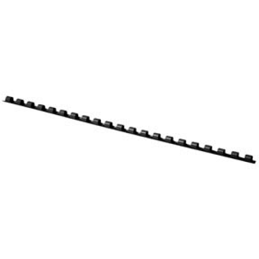 Q-CONNECT bindrug 6mm 21 rings 100 stuks zwart