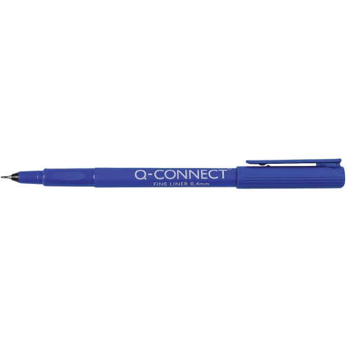 Q-CONNECT fineliner, 0,4 mm, blauw