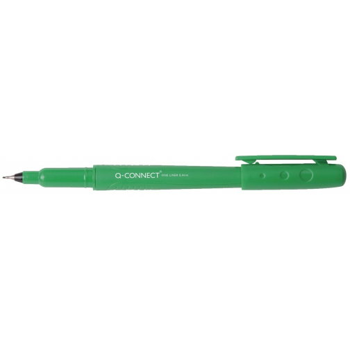 Q-CONNECT fineliner, 0,4 mm, groen