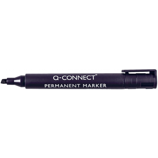 Q-CONNECT permanente marker, 2-5 mm, schuine punt, zwart