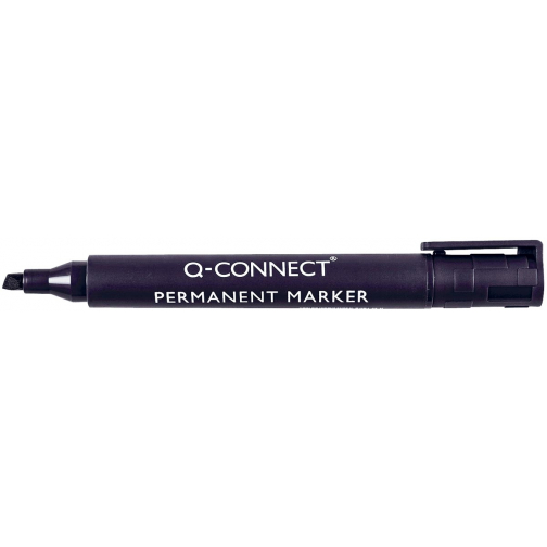 Q-CONNECT permanente marker, 1,2 / 5 mm, schuine punt, zwart