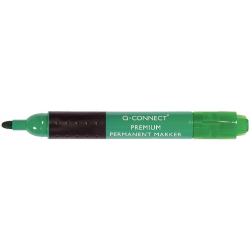 Q-CONNECT premium permanent marker, 3 mm, ronde punt, groen