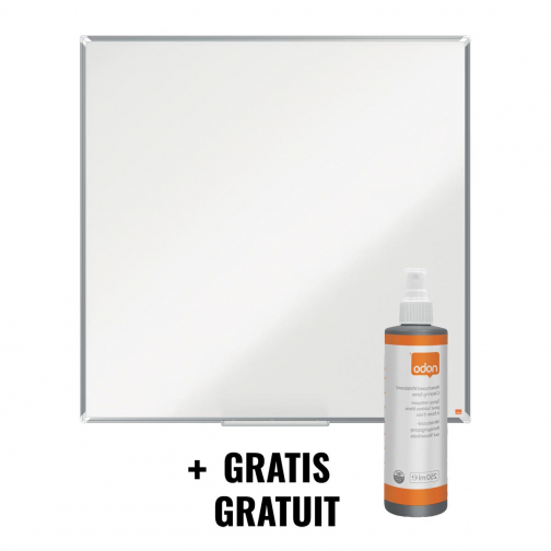 ACTIE NOBO: 1 x magnetisch whiteboard 120x120 (ref.1915157) + GRATIS 1 x whiteboardreiniger (ref.1915708)