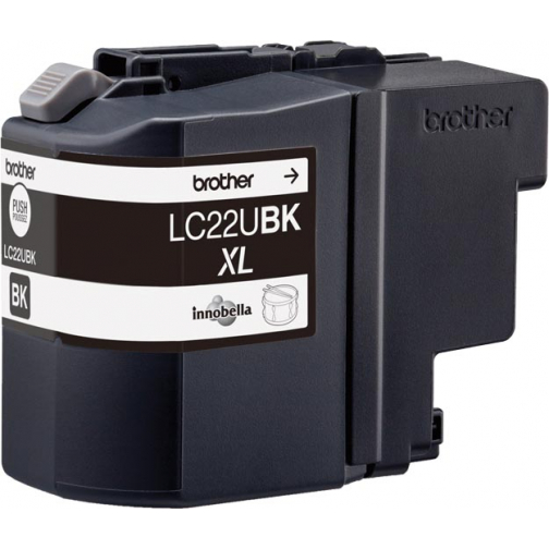 Brother inktcartridge, 2.400 pagina's, OEM LC-22UBK, zwart