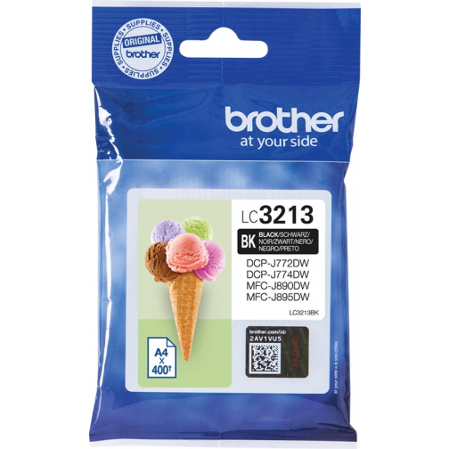 Brother inktcartridge, 200 pagina's, OEM LC-3211BK, zwart