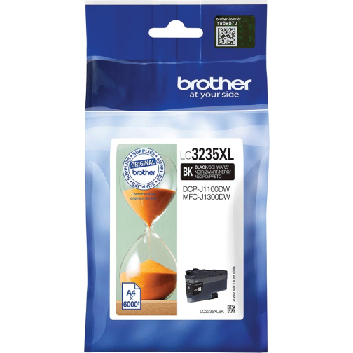 Brother inktcartridge, 6.000 pagina's, OEM LC3235XLBK, zwart