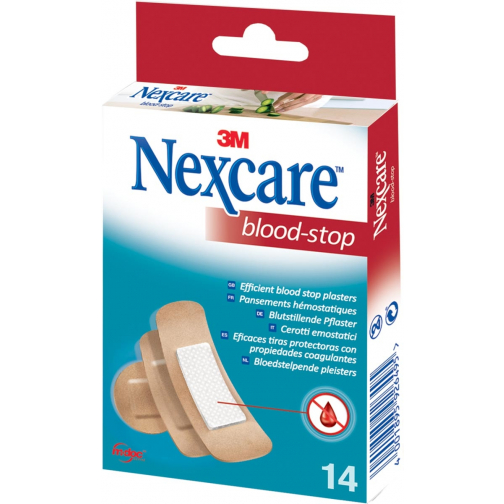 3M bloedstelpende pleister Nexcare Blood-Stop, pak van 14 stuks