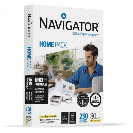 Navigator Home Pack printpapier ft A4,80 g, pak van 250 vel