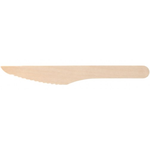 Conpax mes Pure, uit hout, 16,5 cm, pak van 250 stuks