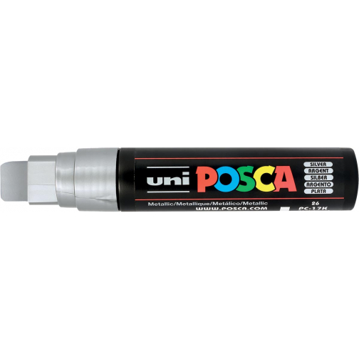 Uni POSCA paintmarker PC-17K, 15 mm, zilver